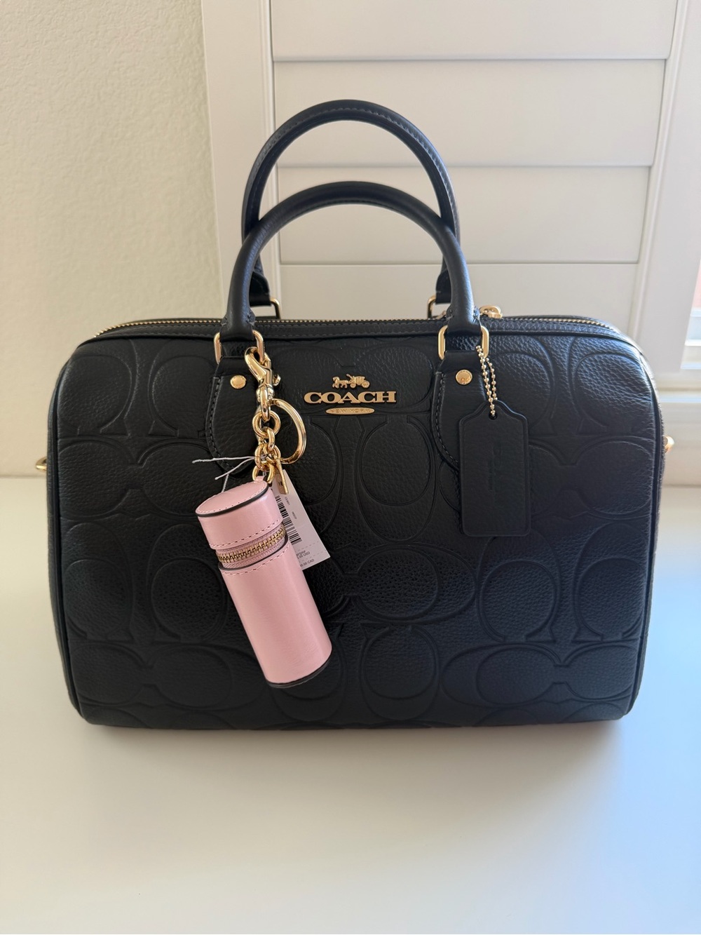 Coach Lipstick Case Bag Charm - Picture 4 of 9